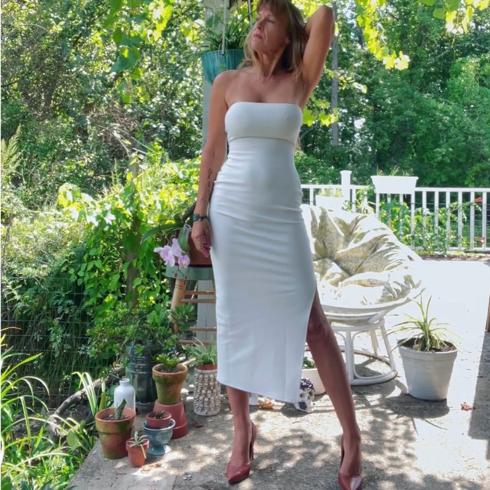 Winter White Tube Dress